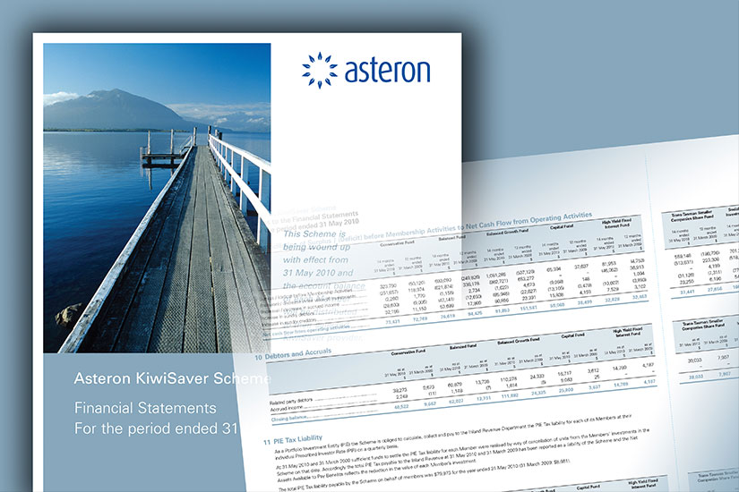 Kiwisaver Financial Statements for Asteron